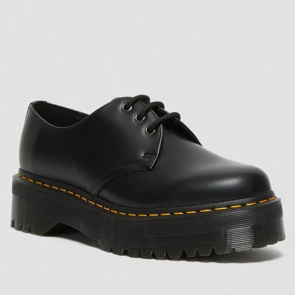 Dr. Martens Black Platform Lace-Up Shoes - Picture 2 of 5